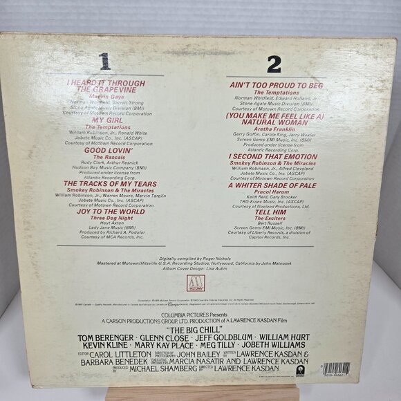 The Big Chill Soundtrack Vinyl Record - Picture 2 of 4